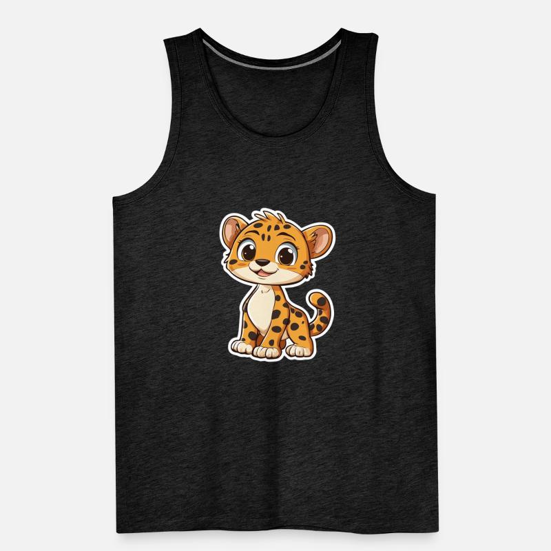 Guépard mignon Débardeur bio Premium Homme