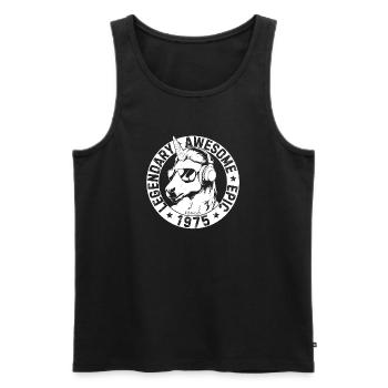 Legendary, Awesome, Epic since 1975 - Men's Premium Organic Tank Top - black - Front - Michal (187cm)
