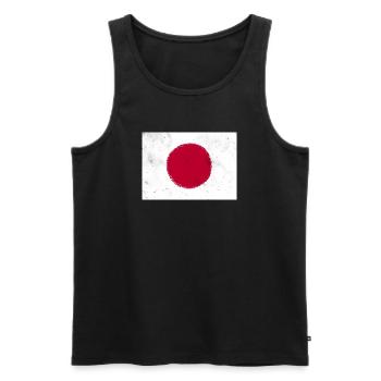 Flagge von Japan - Männer Premium Bio Tank Top - Schwarz - Vorne - AI Model Male 178 light (178cm)
