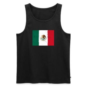 Flag of Mexico - Men's Premium Organic Tank Top - black - Front - AI Model Male 178 light (178cm)