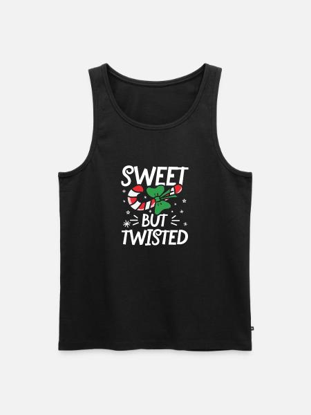 Sweet but twisted - Männer Premium Bio Tank Top - Schwarz