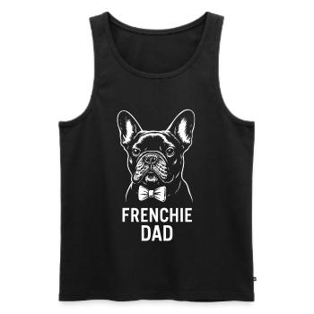 Frenchie Dad - Bouledogue français - Débardeur bio Premium Homme - noir - Devant - Michal (187cm)