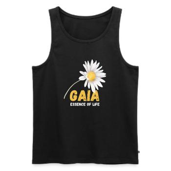 Earth’s spirit - Men's Premium Organic Tank Top - black - Front - AI Model Male 178 light (178cm)