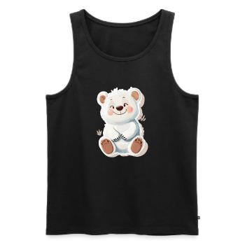 Süßer Bär – Geschenkidee für Wald- & Tierfans - Männer Premium Bio Tank Top - Schwarz - Vorne - AI Model Male 178 light (178cm)