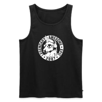 LEGENDARY AWESOME EPIC since 2007 - Men's Premium Organic Tank Top - black - Front - Michal (187cm)