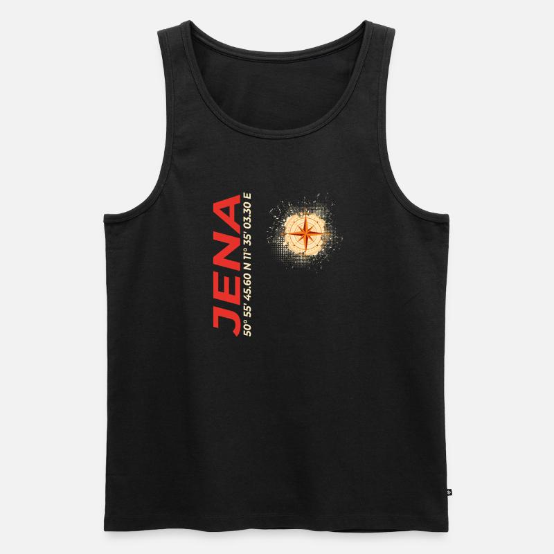 Jena - Männer Premium Bio Tank Top - Schwarz