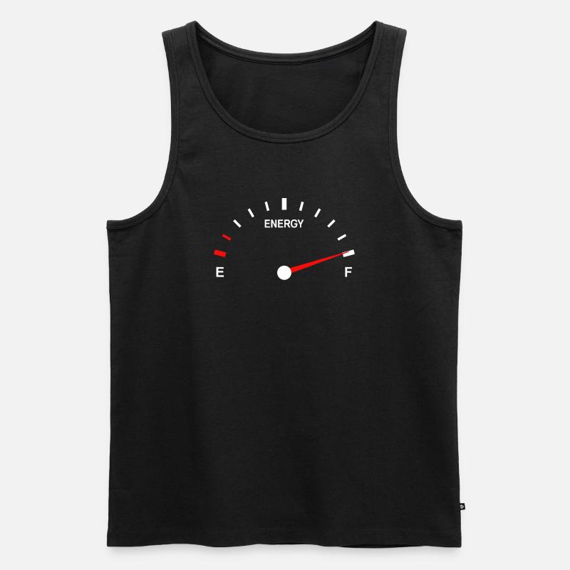 Lebendige Kraftstoffanzeige Abstraktes Design - Männer Premium Bio Tank Top - Schwarz