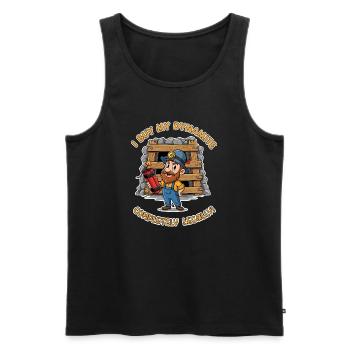 Dynamit-Miner ! - Männer Premium Bio Tank Top - Schwarz - Vorne - AI Model Male 178 light (178cm)