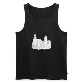 Schwarzenberg Erzgebirge Schloss - Männer Premium Bio Tank Top - Schwarz - Vorne - Michal (187cm)