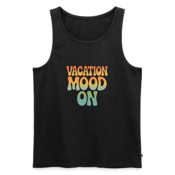 Vacation Mood On Sommer Festival Reise Club Urlaub - Männer Premium Bio Tank Top - Schwarz - Vorne - Michal (187cm)