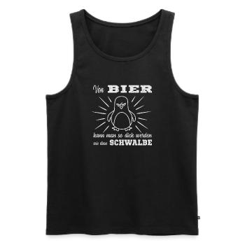 Bier Spruch - Männer Premium Bio Tank Top - Schwarz - Vorne - Michal (187cm)