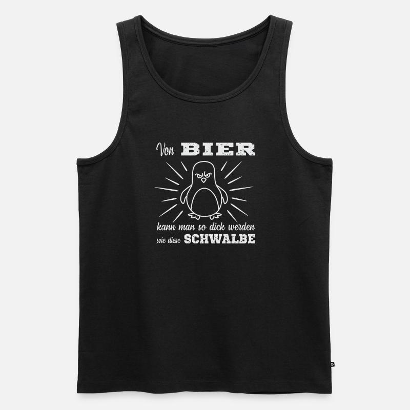 Bier Spruch - Männer Premium Bio Tank Top - Schwarz