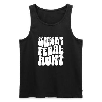 Die wilde Tante von jemandem - Männer Premium Bio Tank Top - Schwarz - Vorne - AI Model Male 178 light (178cm)