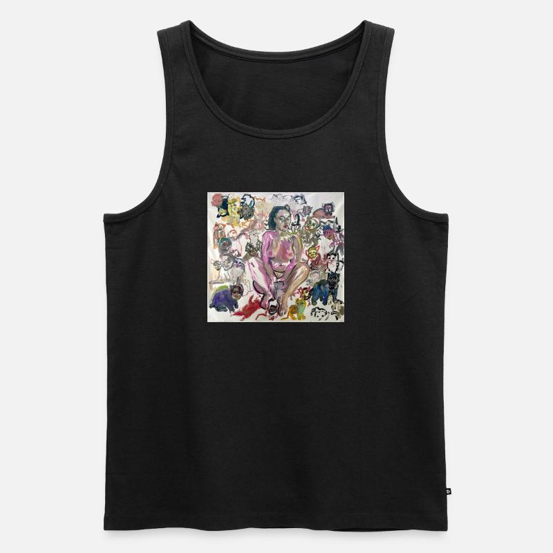 It´s a Cat World - Männer Premium Bio Tank Top - Schwarz