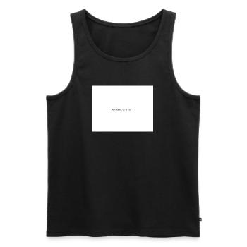 Be yourself always  - Men's Premium Organic Tank Top - black - Front - AI Model Male 178 light (178cm)