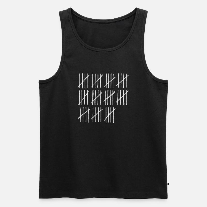 Trendige Creative-Zählung - Männer Premium Bio Tank Top - Schwarz