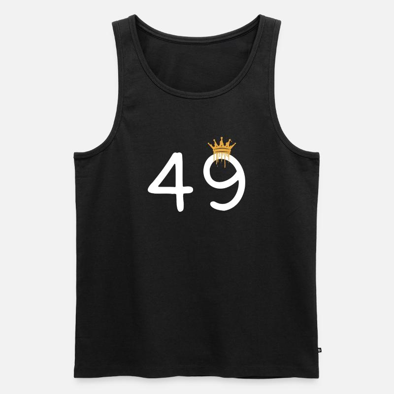 49 - Männer Premium Bio Tank Top - Schwarz