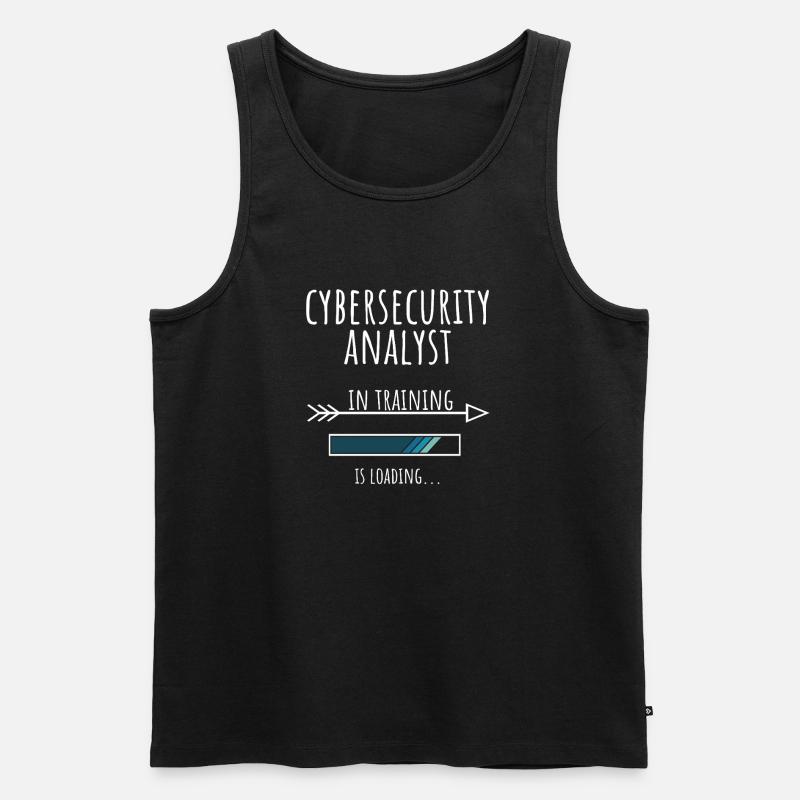 Cybersecurity Analyst Gift Profession Education - Men's Premium Organic Tank Top - black