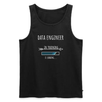 Geschenk Beruf Ausbildung Dateningenieur - Männer Premium Bio Tank Top - Schwarz - Vorne - AI Model Male 178 light (178cm)