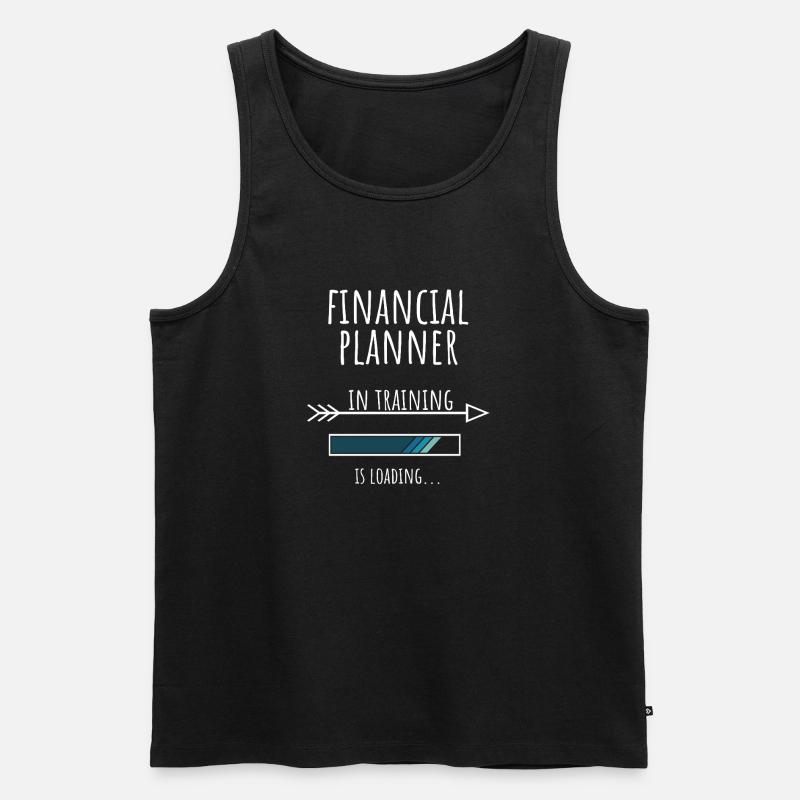 Finanzplaner Geschenk Beruf Ausbildung - Männer Premium Bio Tank Top - Schwarz