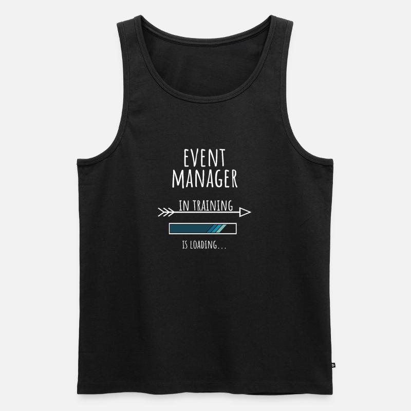 Event Manager Geschenk Beruf Ausbildung - Männer Premium Bio Tank Top - Schwarz