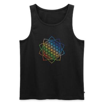 Mindfulness Affirmation Awareness of Psychological - Men's Premium Organic Tank Top - black - Front - Michal (187cm)