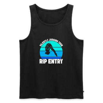 Kunstspringen Turmspringer Sprungbrett - Männer Premium Bio Tank Top - Schwarz - Vorne - AI Model Male 178 light (178cm)
