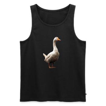 Gans Süße Gänseküken Gans Küken Ente Kleine Gänse - Männer Premium Bio Tank Top - Schwarz - Vorne - AI Model Male 178 light (178cm)