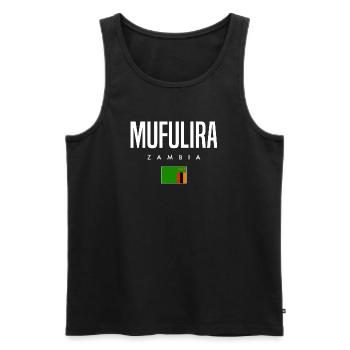 Mufulira Sambia - Männer Premium Bio Tank Top - Schwarz - Vorne - AI Model Male 178 light (178cm)