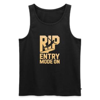 Kunstspringen Turmspringer Sprungbrett - Männer Premium Bio Tank Top - Schwarz - Vorne - AI Model Male 178 light (178cm)
