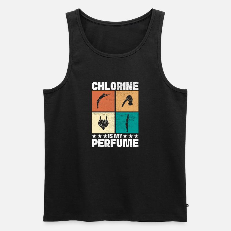 Kunstspringen Turmspringer Sprungbrett - Männer Premium Bio Tank Top - Schwarz
