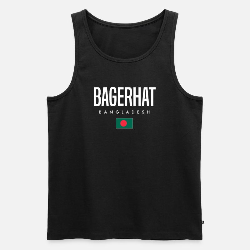 Bagerhat Bangladesch - Männer Premium Bio Tank Top - Schwarz