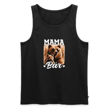 Mama Bear Fête des Mères Mère Parent Mama Bear - Débardeur bio Premium Homme - noir - Devant - Michal (187cm)