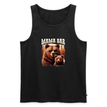 Mama Bear Fête des Mères Mère Parent Mama Bear - Débardeur bio Premium Homme - noir - Devant - Michal (187cm)