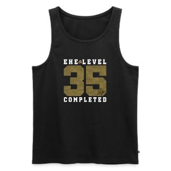 35th Wedding Anniversary - Men's Premium Organic Tank Top - black - Front - AI Model Male 178 light (178cm)