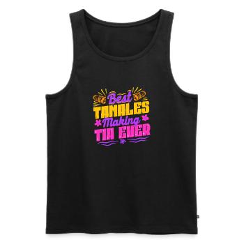 Tamale Best Tamales Making Tia Ever - Männer Premium Bio Tank Top - Schwarz - Vorne - AI Model Male 178 light (178cm)