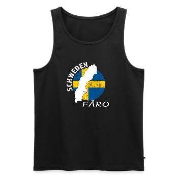 Faro - Men's Premium Organic Tank Top - black - Front - AI Model Male 178 light (178cm)