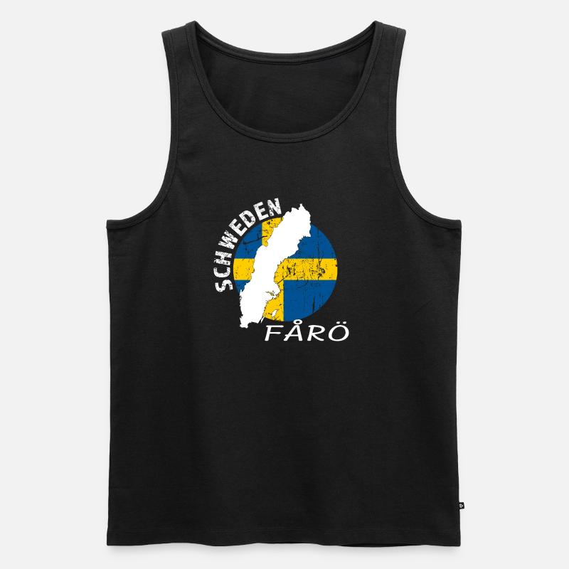 FÅRÖ - Männer Premium Bio Tank Top - Schwarz