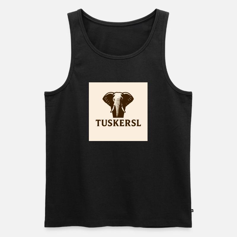 Stoßzähne - Männer Premium Bio Tank Top - Schwarz