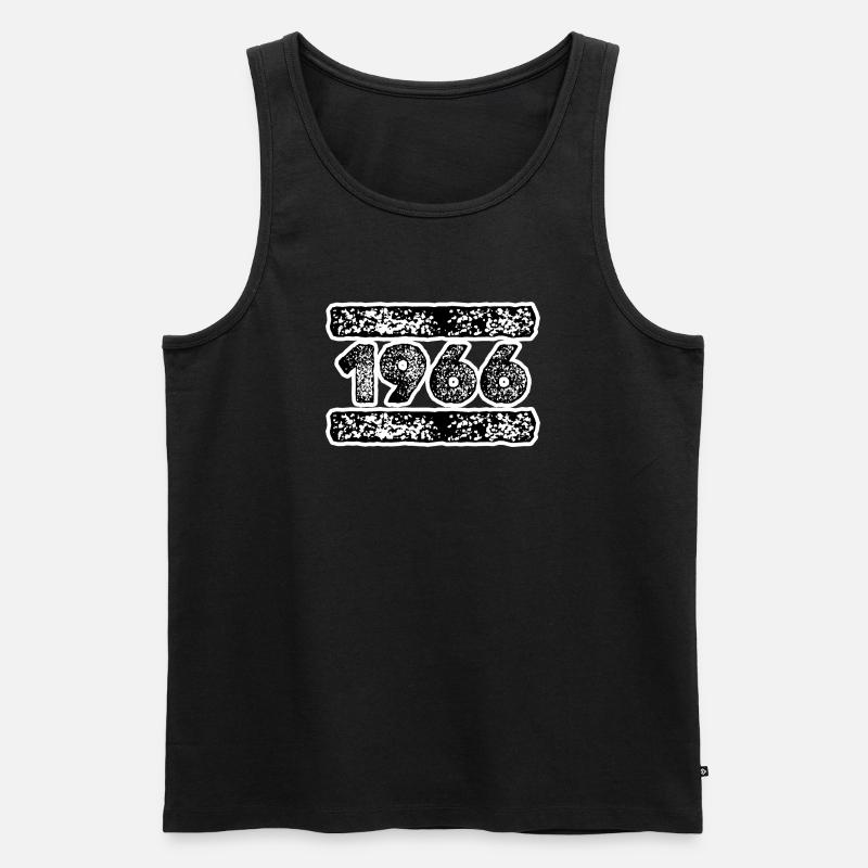 1976 Retro Celebration Design - Männer Premium Bio Tank Top - Schwarz
