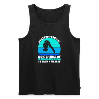 Kunstspringen Turmspringer Sprungbrett - Männer Premium Bio Tank Top - Schwarz - Vorne - AI Model Male 178 light (178cm)