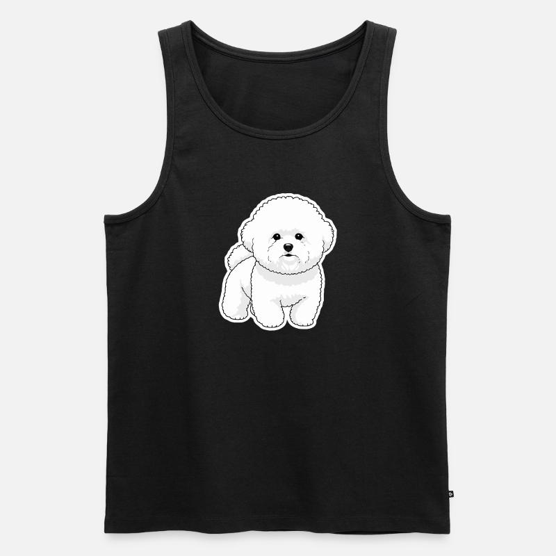 Bichon Mignon - Männer Premium Bio Tank Top - Schwarz