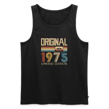 50. Geburtstag Original 1975 50 Jahre alt Geschenk - Männer Premium Bio Tank Top - Schwarz - Vorne - Michal (187cm)