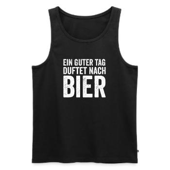 Opportunity for beer lovers - Men's Premium Organic Tank Top - black - Front - AI Model Male 178 light (178cm)