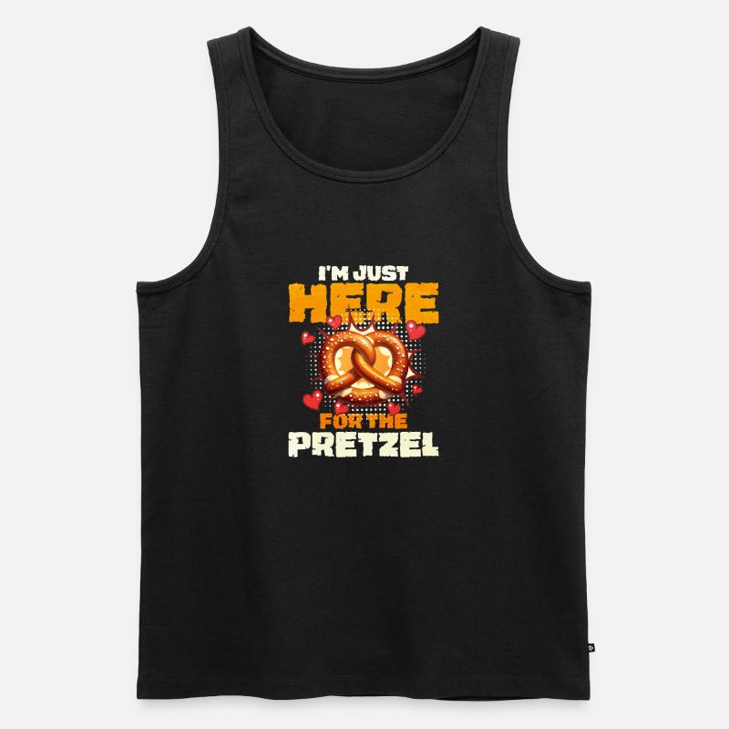 Bretzel - Männer Premium Bio Tank Top - Schwarz
