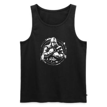 Ritter Boxer Boxen MMA - Männer Premium Bio Tank Top - Schwarz - Vorne - AI Model Male 178 light (178cm)