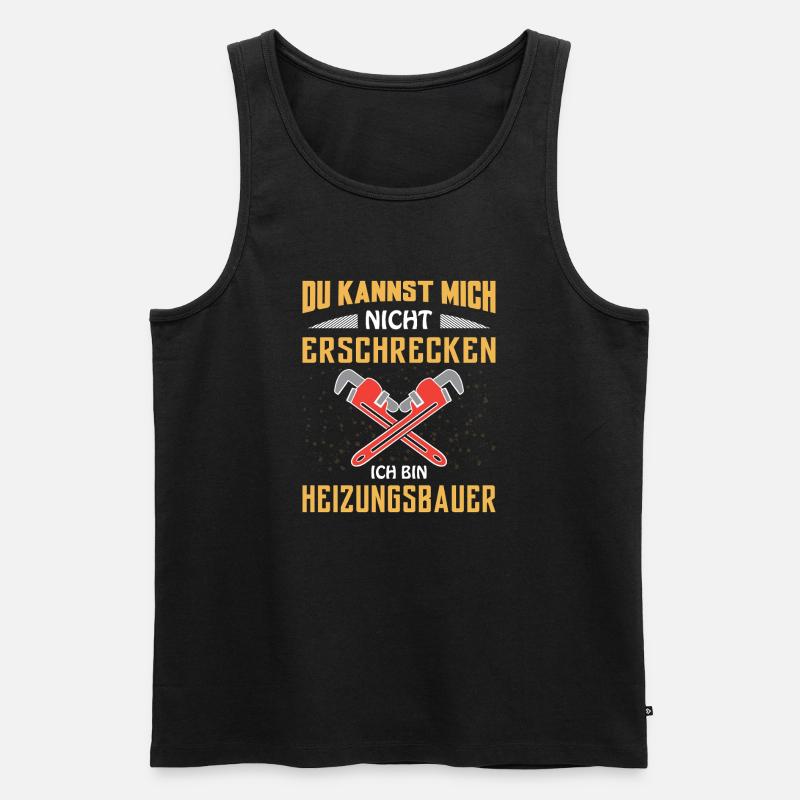 Heating engineer Heating construction - Men's Premium Organic Tank Top - black