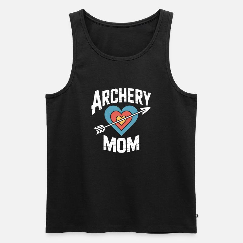 Bogenschießen Spruch Mutter Bogenschießen Geschenk - Männer Premium Bio Tank Top - Schwarz