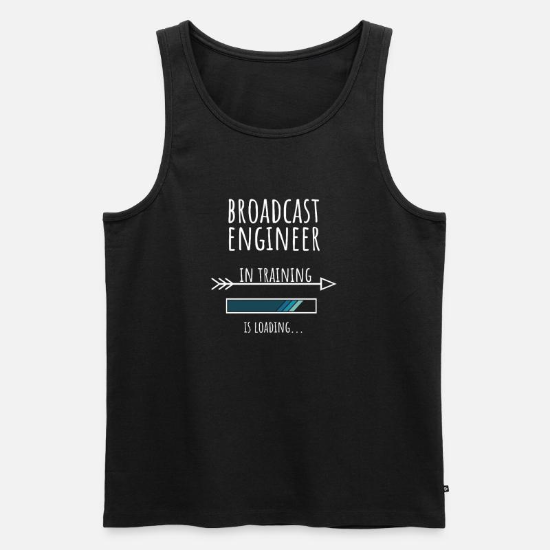 Engineer Gift Profession Training Broadcasting Technology - Men's Premium Organic Tank Top - black