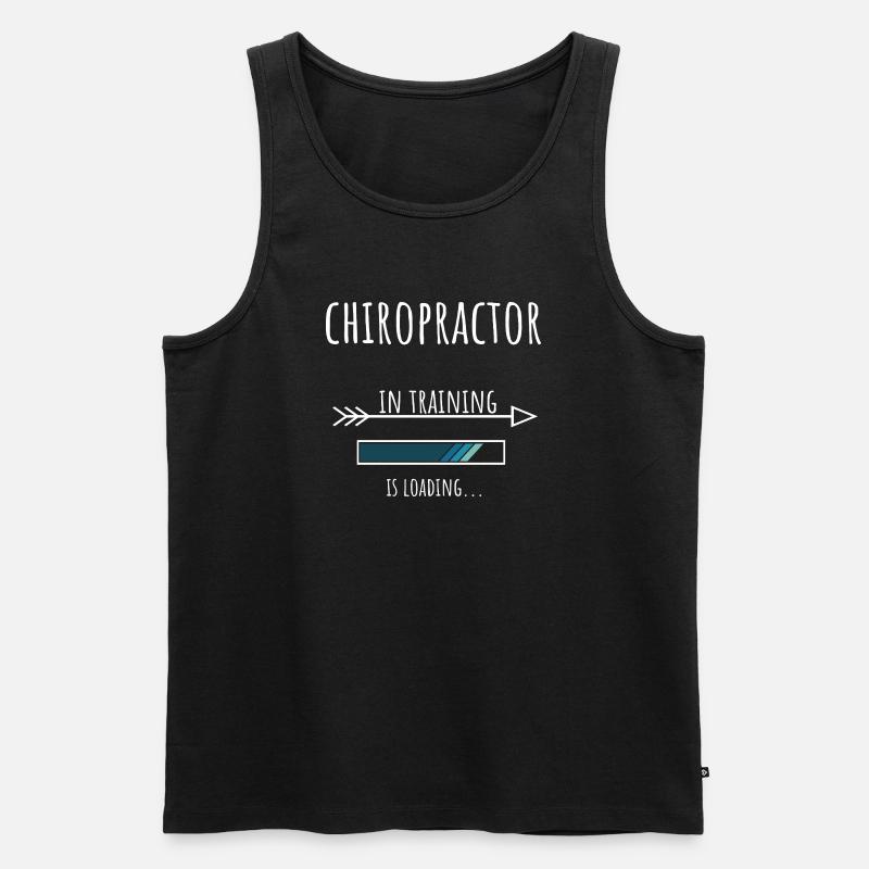 Geschenk Beruf Ausbildung Chiropraktiker - Männer Premium Bio Tank Top - Schwarz